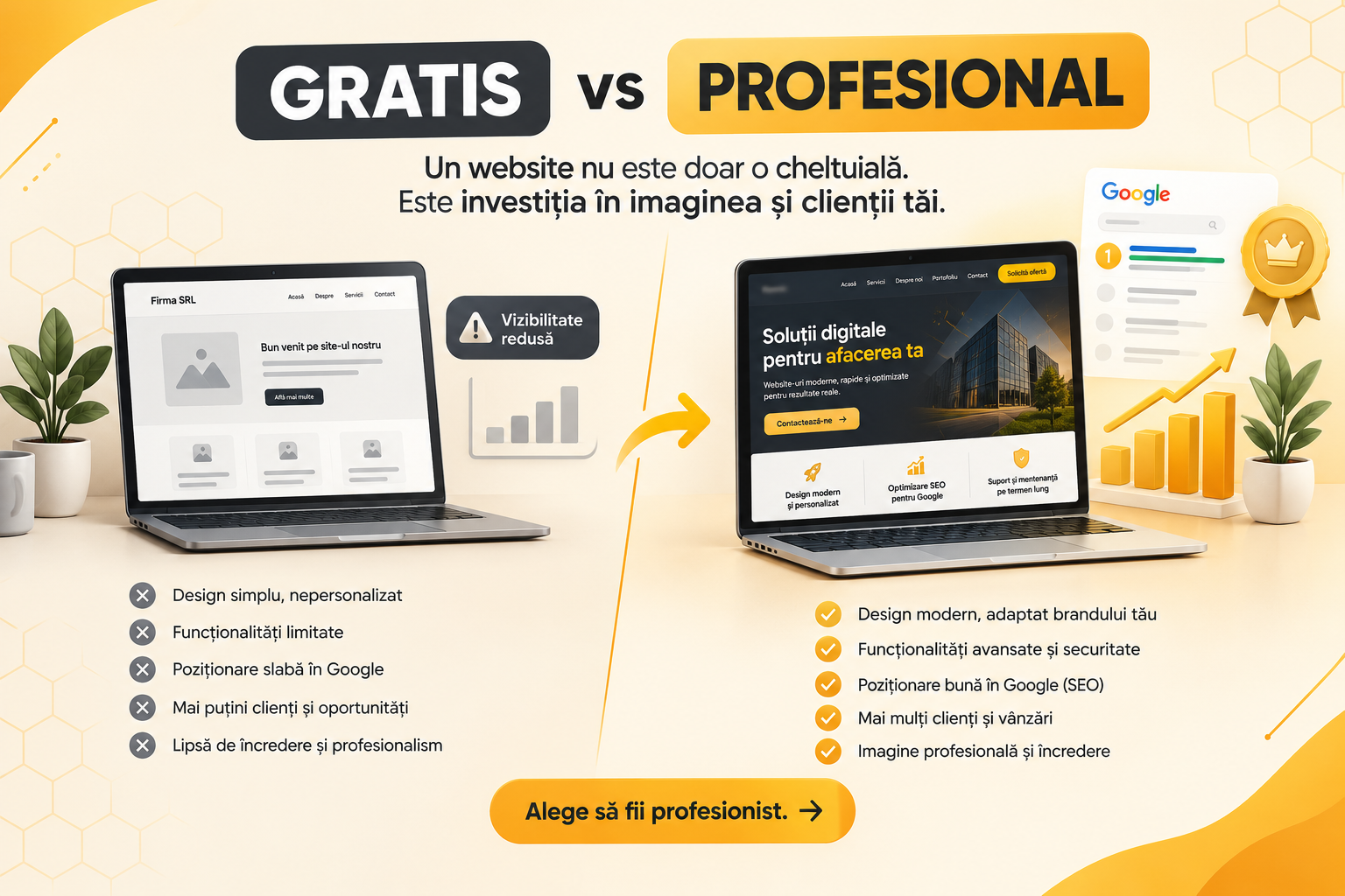 Creare Website Singur sau la o Firma?